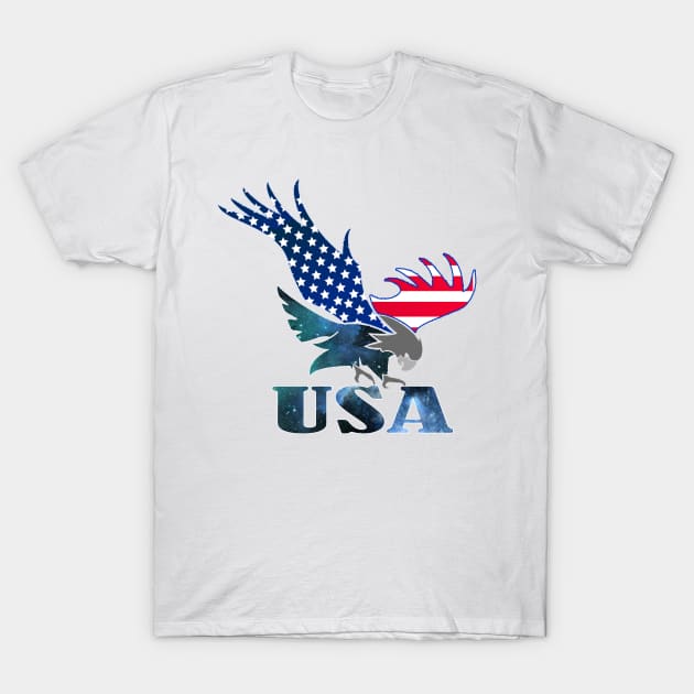 America T-Shirt by Creation Cartoon